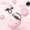 67i Toddler Bike Helmet - Girls Helmets (18.9"-21.2") with 11 Ventilation Vents, Adjustable Knob & Double Buckle, ABS EPS Layered Safety for Ages 1-4 (Light Pink) view 3