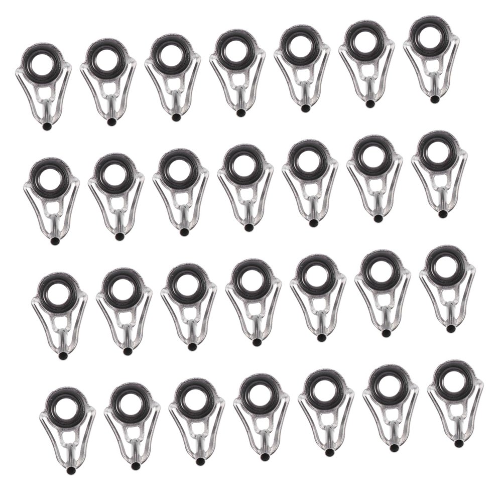 GANAZONO 80pcs Fishing Pole Guide Ring Repair Kit Storage Box Fishing Accessories for Rod Tip