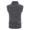Maiyifu-GJ Men's Stand Collar Zipped Knit Vest Sweater Sleeveless Slim Fit Pullover Sweaters Warm Comfort Knit Vest (Dark Grey,Medium) view 2