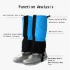 HEARSO Leg Gaiters, Adjustable Snowshoe Gaiters with Drawstring, Cycling Leg Protection, Adult Version + Child Version, Suitable for Any Bad Weather (Color : Green, Size : Large) view 3