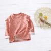 EnJoCho Girls Cute Blouse Baby Girls Polka Dot Flower Pattern Plus Fleece Thickened Top Party Wear Outside 1 To 9 Years Hot Pink, 4-5T view 2