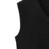 Maiyifu-GJ Men's V Neck Soft Vest Sweater Sleeveless Slim Fit Pullover Sweaters Warm Comfort Knit Vest (Black,Medium) view 4
