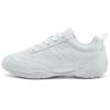 LANDHIKER White Cheer Shoes for Girls Cheerleading Shoes Womens Youth Training Athletic Flats Lightweight Breathable Comfortable Fabric Kids Cheer Sneakers Size view 4