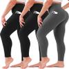 3 Pack Leggings for Women High Waisted No See-Through Tummy Control Soft Yoga Pants Womens Workout Athletic Running Leggings view 1