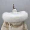 Queenbox 27.6in Artificial Fur Neck Warmer, Unisex Hood Trim Plush Collar for Winter Coat Jacket, White 1 view 3