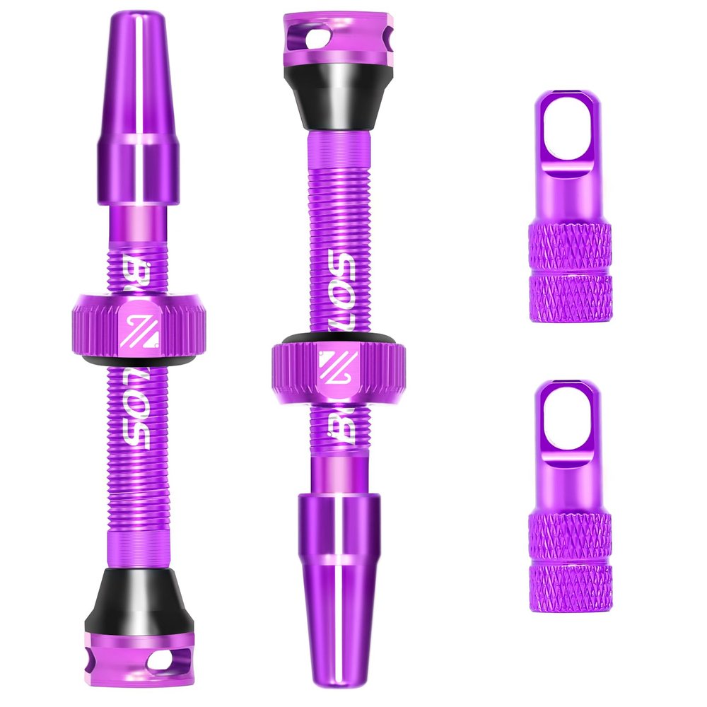 BUCKLOS Tubeless Presta Valve Stem 40/44/55/60/65/80/100 mm, Valve Stem Kit with Valve Core Removal Tool for Road Bike/Mountain Bike/MTB, Fit Most Bicycle Rims, Super Light Durable Aluminum Stem