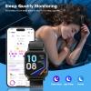 POIUZET Fitness Tracker, Fitness Watch with Blood Oxygen, Heart Rate Monitor, Steps Calories Counter, Sleep Monitor, Pedometer IP68 Waterproof, Smart Watch for Android iPhones view 3