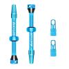BUCKLOS Tubeless Presta Valve Stem 40/44/55/60/65/80/100 mm, Valve Stem Kit with Valve Core Removal Tool for Road Bike/Mountain Bike/MTB, Fit Most Bicycle Rims, Super Light Durable Aluminum Stem Blue view 1