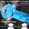 BUCKLOS Tubeless Presta Valve Stem 40/44/55/60/65/80/100 mm, Valve Stem Kit with Valve Core Removal Tool for Road Bike/Mountain Bike/MTB, Fit Most Bicycle Rims, Super Light Durable Aluminum Stem Blue view 2