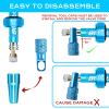 BUCKLOS Tubeless Presta Valve Stem 40/44/55/60/65/80/100 mm, Valve Stem Kit with Valve Core Removal Tool for Road Bike/Mountain Bike/MTB, Fit Most Bicycle Rims, Super Light Durable Aluminum Stem Blue view 3