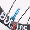 BUCKLOS Tubeless Presta Valve Stem 40/44/55/60/65/80/100 mm, Valve Stem Kit with Valve Core Removal Tool for Road Bike/Mountain Bike/MTB, Fit Most Bicycle Rims, Super Light Durable Aluminum Stem Blue view 4