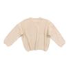 0 to 5YCute T Shirt Little Girls Solid Knit Sweater Infant Boy Cotton Long Sleeve Pullover Tops Fall Spring Beige view 1