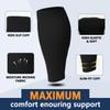 3 Pack Leg Compression Sleeves - Calf Support Sleeves for Women & Men - Calf Brace for Shin Splints, Pain Relief (Black, 3XL) view 3