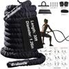 Brobantle Battle Rope 1.26 Inch Diameter,30FT Exercise Workout Ropes for Home Gym Heavy Weighted Training Rope for Working Out view 1