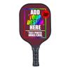 Custom Pickleballs Paddles for Gifts,Personalized Pickleballs Paddles Racket,Add Your Photo Text Logo Maroon view 2