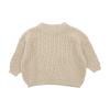 0 to 5YCute T Shirt Little Girls Solid Knit Sweater Infant Boy Cotton Long Sleeve Pullover Tops Fall Spring Coffee view 1