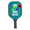 Personalized Pickleballs Paddles with Your Design Custom Photo Text Logo,Perfect First Paddles for Gym,Beach,Sports Tropical Blue view 2
