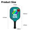 Personalized Pickleballs Paddles with Your Design Custom Photo Text Logo,Perfect First Paddles for Gym,Beach,Sports Tropical Blue view 3