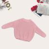 0 to 5YCute T Shirt Little Girls Solid Knit Sweater Infant Boy Cotton Long Sleeve Pullover Tops Fall Spring Watermelon Red view 2