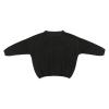0 to 5YCute T Shirt Little Girls Solid Knit Sweater Infant Boy Cotton Long Sleeve Pullover Tops Fall Spring Black view 1