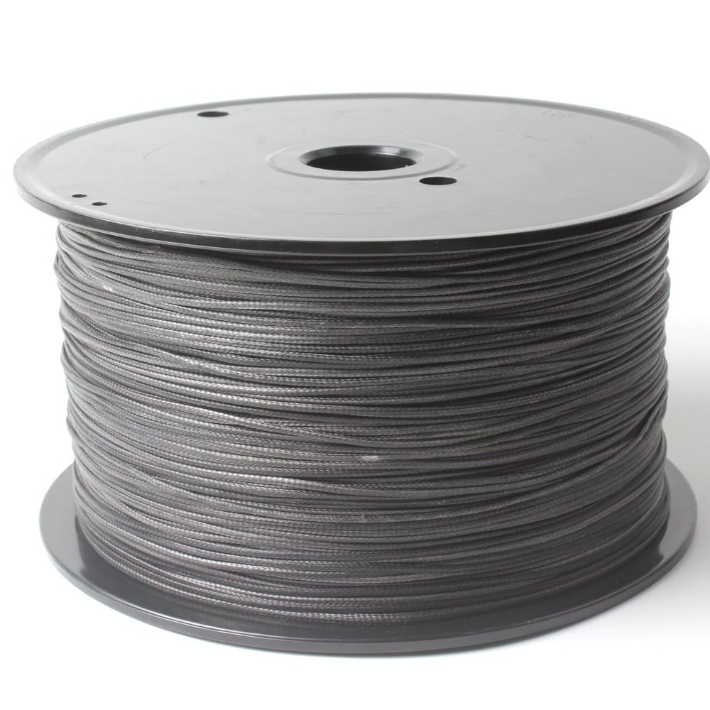 2mm 160ft UHMWPE Hollow Braid and Jacket Spearfishing Line (2mm 8 Strands uhmwpe Hollow Braid Rope Black Color, 160ft)