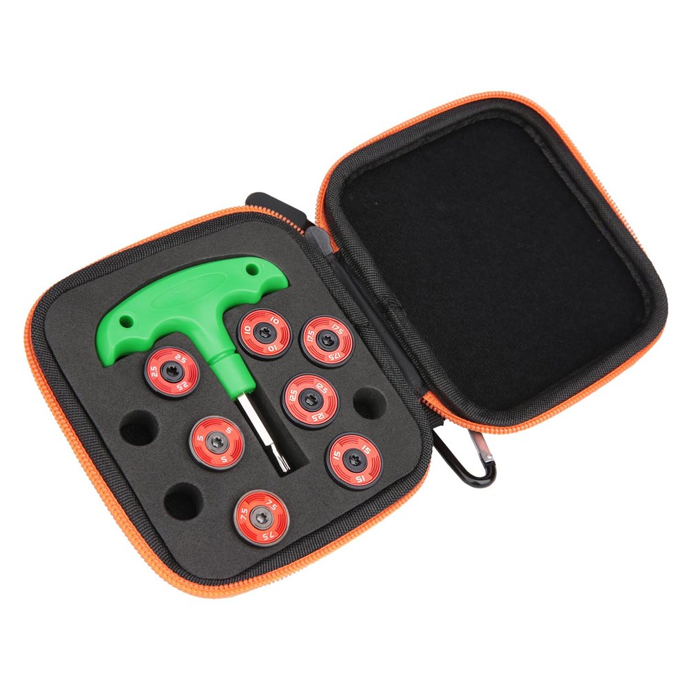 7pcs/Set Red Golf Weights Kit for Taylormade Spider GT Max Putter 2.5g 5g 7.5g 10g 12.5g 15g 17.5g
