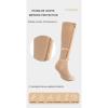 Allendo 3 Pairs Wide Calf Compression Socks for Women & Men Support Socks for Running, Sports, Travel, Flight, Nurse (Brown), Medium view 2