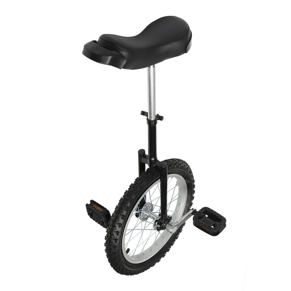 Eapmic 24 Inch Wheel Unicycle,One Wheel Bike with Rim and Pedals,Modern Steel Unicycles for Unisex Age 10-60,Outdoor Sports Fitness Exercise Balance Training,Load 176 lb,Height Adjustment 36"-40"