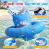 HeySplash Toddler Swim Vest for Age 3-6, Swim Trainer Vests with Adjustable Strap fit for Boys Girls 29-55lbs, Children Swimsuit, Floating Tubes Swim Jackets, Beginner Learn to Swim, Blue Surf Shark view 2