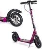 Scooters Kick Scooter for Adults Kids Adult Kick Scooters with Disc Brakes Foldable Commuter Scooters with Big Wheels Birthday Gifts for Adults/Teens/Kids Non-Electric Up to 150kg (Purple) view 1