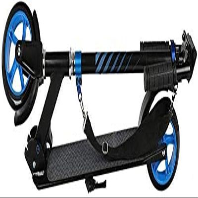 Scooters Kick Scooter for Adults Kids Foldable Unisex Adult Kick Scooters with Shoulder Strap Portable Lightweight Commuter Scooters Birthday Gifts for Women/Men/Teens/Kids Up to 100kg Non-Electri