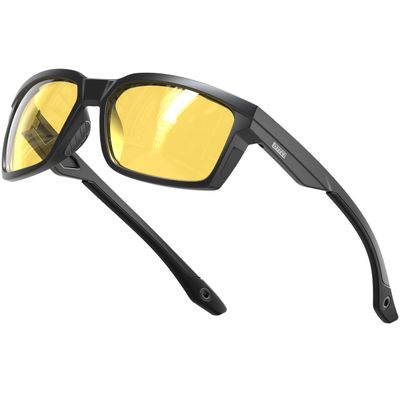 ATTCL HD Night Driving Glasses for Men - Anti Glare Yellow Lens, Clear Vision Reduces Headlight Glare Yellow Sunglasses 2238