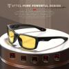 ATTCL HD Night Driving Glasses for Men - Anti Glare Yellow Lens, Clear Vision Reduces Headlight Glare Yellow Sunglasses 2238 view 2