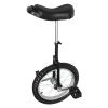 Eapmic 16Inch Wheel Unicycle,One Wheel Bike with Rim and Pedals,Modern Steel Unicycles for Unisex Age 10-60,Outdoor Sports Fitness Exercise Balance Training,Load 286 lb,Height Adjustment 26"-33" view 1