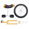 24 Inch Wheel Unicycle,One Wheel Bike with Rim and Pedals,Modern Steel Unicycles for Unisex Age 10-60,Outdoor Sports Fitness Exercise Balance Training,Load 176 lb,Height Adjustment 36"-40" view 4