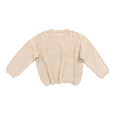 0 to 5YCute T Shirt Little Girls Solid Knit Sweater Infant Boy Cotton Long Sleeve Pullover Tops Fall Spring Beige