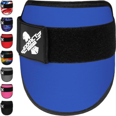 Exxact Sports Plain Baseball Elbow Guard Youth & Adult, Batters Softball Elbow Guard Baseball with Adjustable Straps - (RoyalBlue, Adult)