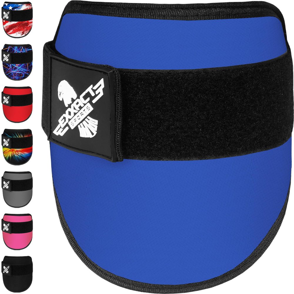 Exxact Sports Plain Baseball Elbow Guard Youth & Adult, Batters Softball Elbow Guard Baseball with Adjustable Straps - (RoyalBlue, Adult)