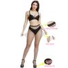 AWODUPH Fishnet Stockings for Women Sexy Women's Fishnet Stockings Lingerie Tights Bodysuit black-Medium-Grid view 2
