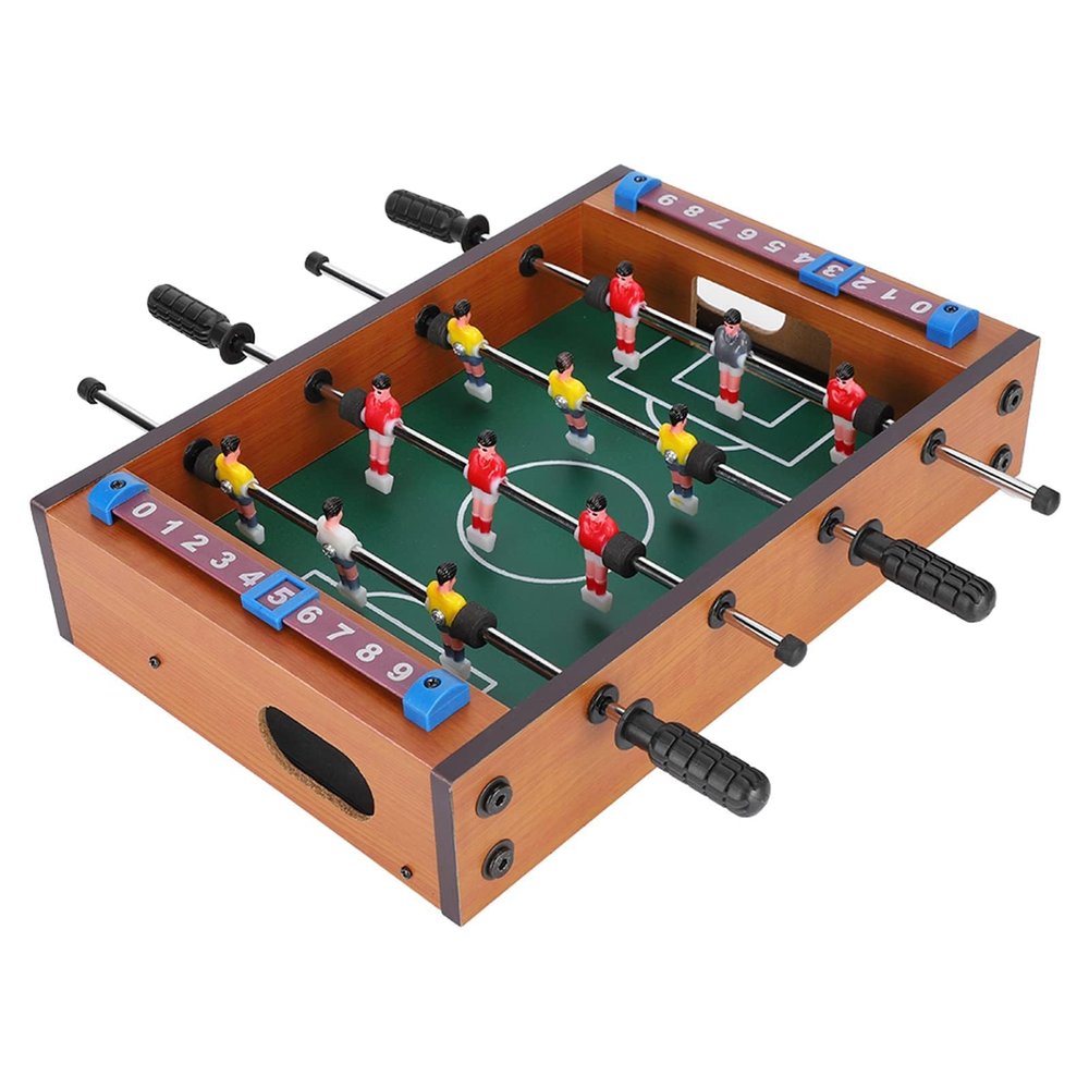 XHTLLO Foosball Table, Portable Mini Tabletop Soccer Table, Multifunctional Mini Table Football, Gift Indoor Game for Party Kids Play