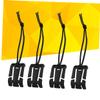 BESPORTBLE 12pcs Buckle Clips with Elastic String for Backpack Webbing Strap Management Tool for Outdoor Gear and Equipment Organization Black view 2