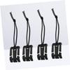 BESPORTBLE 12pcs Buckle Clips with Elastic String for Backpack Webbing Strap Management Tool for Outdoor Gear and Equipment Organization Black view 4