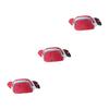 BESPORTBLE 3pcs Fashionable Waist Bag for Men and Women Portable Chest Pack Oxford Cloth Fanny Pack for Outdoor Sports Hiking Travel and Beach Activities Red view 1