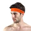 Sports Headbands Sweatbands for Men Women Sport Headband Elastic Hairband for Fitness Yoga Workout Running (Orange, One Size) view 2
