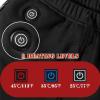 TOVCHEI Men's Heated Pants with Battery USB Electric Heating Thermal Pants Fleece Lined Trousers for Hiking Camping Hunting,Black,4XL view 2
