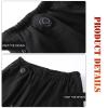 TOVCHEI Men's Heated Pants with Battery USB Electric Heating Thermal Pants Fleece Lined Trousers for Hiking Camping Hunting,Black,4XL view 4