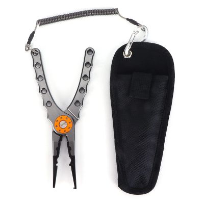Fishing Lure Pliers Tongs,Multifunction Aluminum Alloy Hook Remover Tool Equipment,Lure Pliers Alloy Knotted Aluminum Equipment Tool,Open Split Ring,Remove Hooks,Cutting Braid