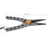 Fishing Lure Pliers Tongs,Multifunction Aluminum Alloy Hook Remover Tool Equipment,Lure Pliers Alloy Knotted Aluminum Equipment Tool,Open Split Ring,Remove Hooks,Cutting Braid view 2