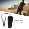 Fishing Lure Pliers Tongs,Multifunction Aluminum Alloy Hook Remover Tool Equipment,Lure Pliers Alloy Knotted Aluminum Equipment Tool,Open Split Ring,Remove Hooks,Cutting Braid view 4