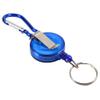 VGEBY Fly Fishing Zinger Retractor, 3Pcs Retractable Reel Holder Wear Nylon Cord Stopper Retractable Ring Reel Holder Key Chain Fly Fishing Tool (Blue), VGEBY4w5ic1gpez-01 view 1